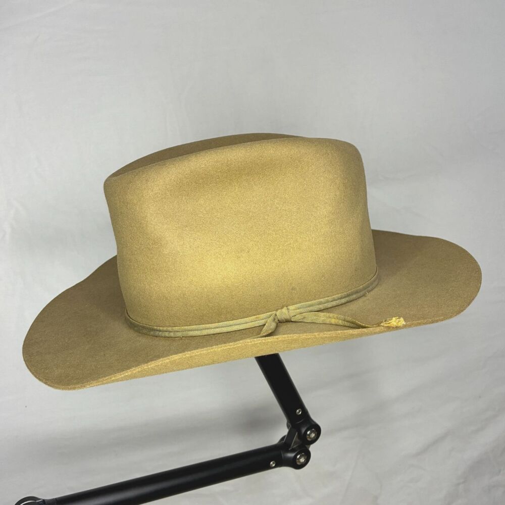 Vintage 1930s Stetson Hat 3X Nutria Quality Fur Felt 6 3/4 Pre-WWII Oklahoma